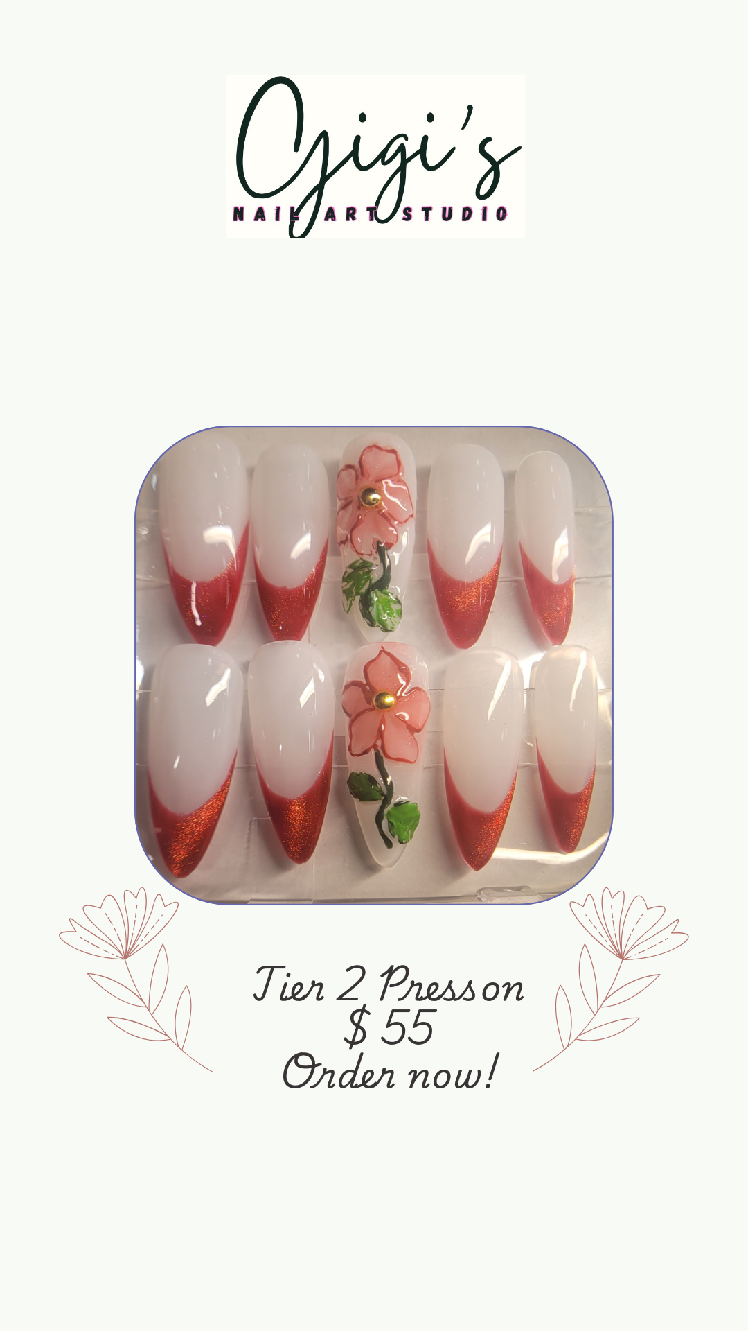 Multicolor floral French