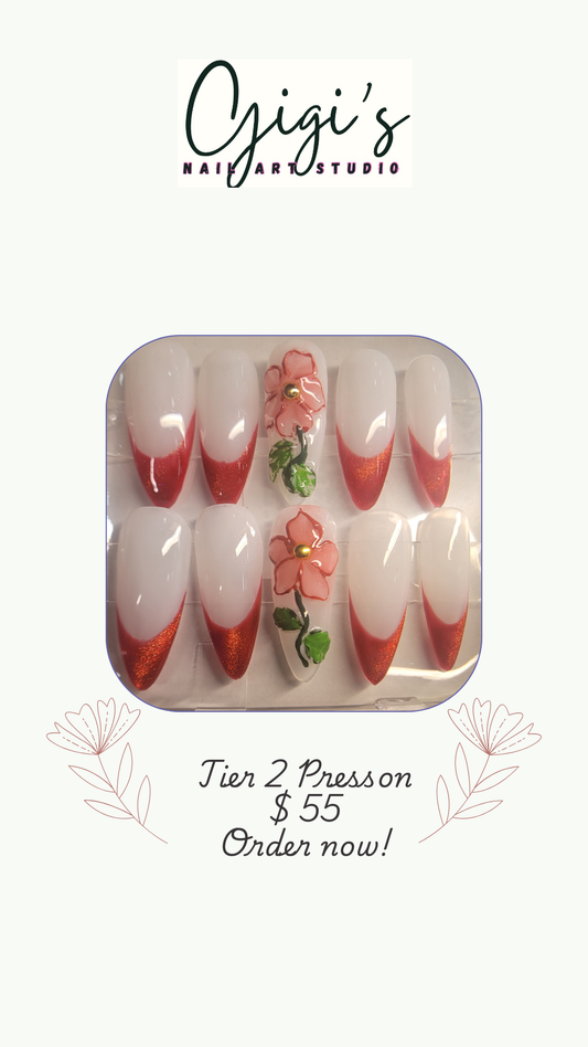 Multicolor floral French